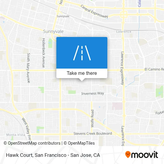 Hawk Court map