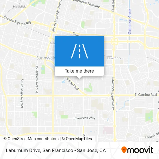 Mapa de Laburnum Drive