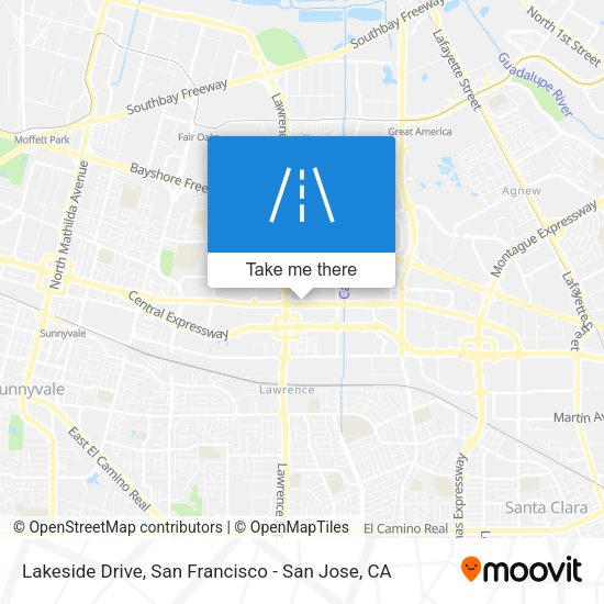 Mapa de Lakeside Drive