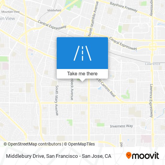 Middlebury Drive map