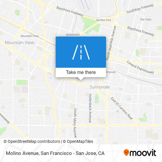 Molino Avenue map