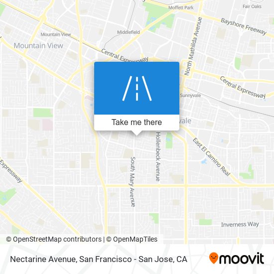 Nectarine Avenue map