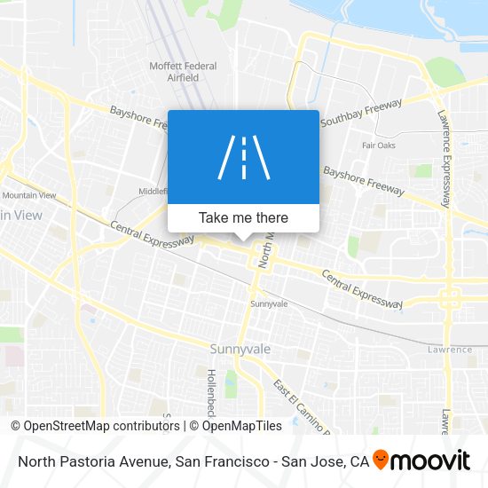 Mapa de North Pastoria Avenue