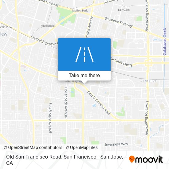 Old San Francisco Road map