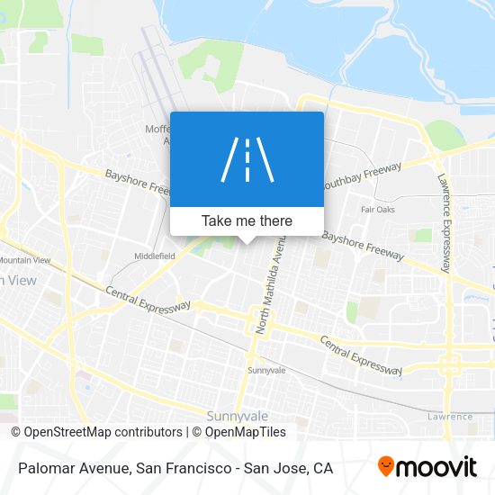 Mapa de Palomar Avenue