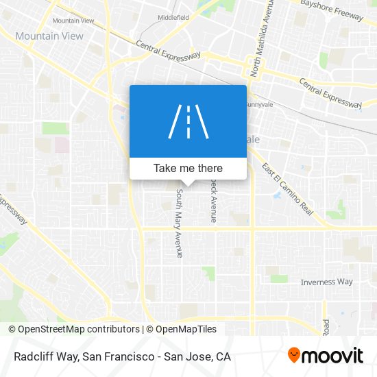 Radcliff Way map