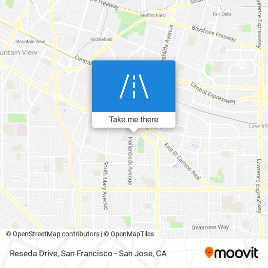 Reseda Drive map