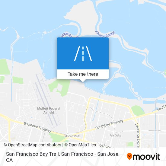Mapa de San Francisco Bay Trail
