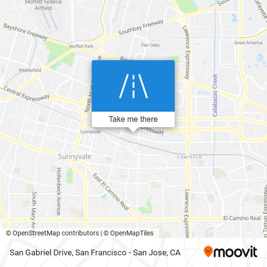 San Gabriel Drive map