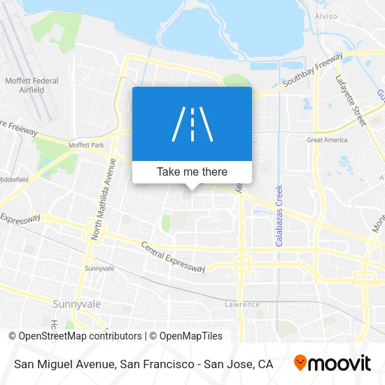 San Miguel Avenue map