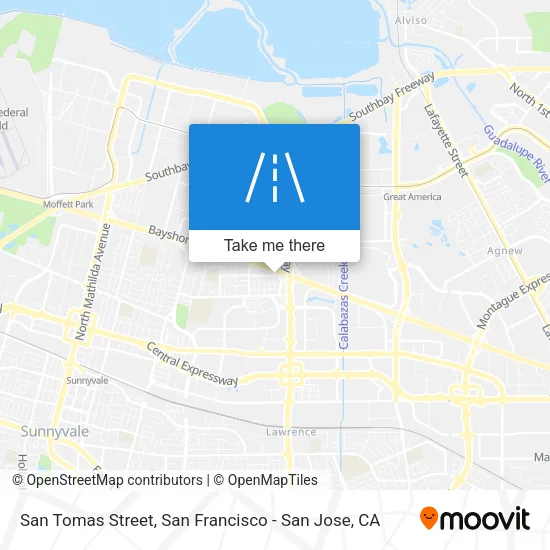 San Tomas Street map