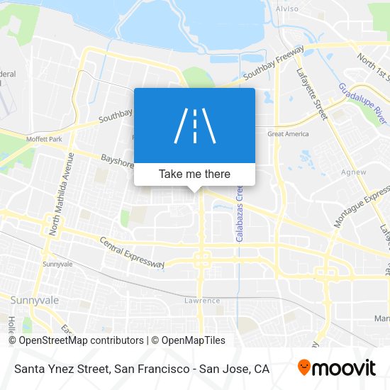 Mapa de Santa Ynez Street