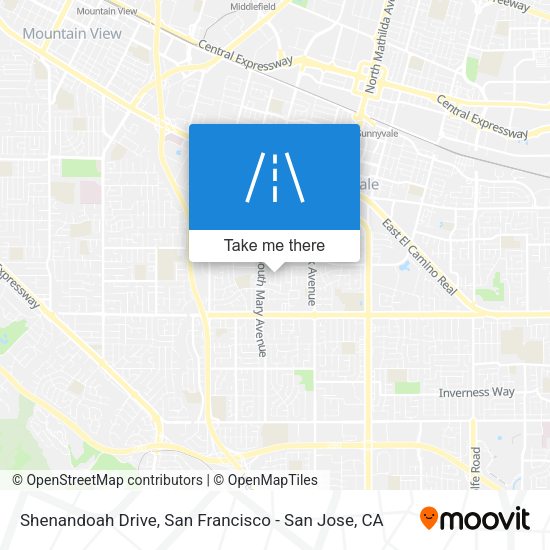 Mapa de Shenandoah Drive