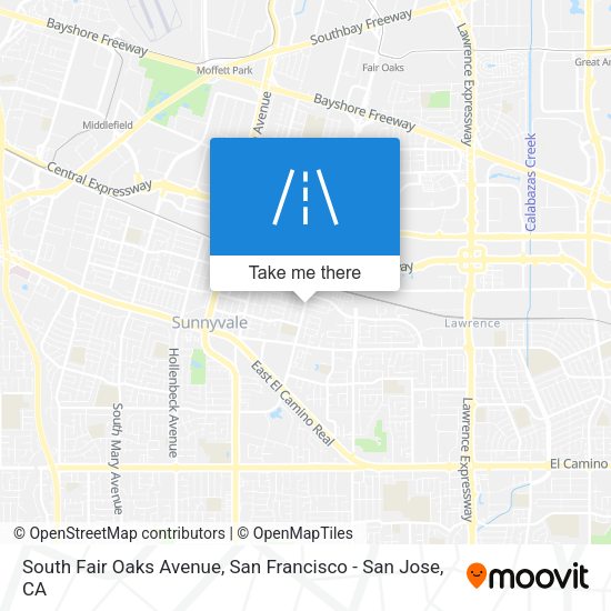 South Fair Oaks Avenue map