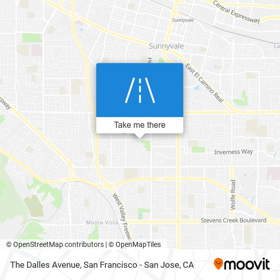 The Dalles Avenue map