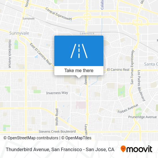 Mapa de Thunderbird Avenue
