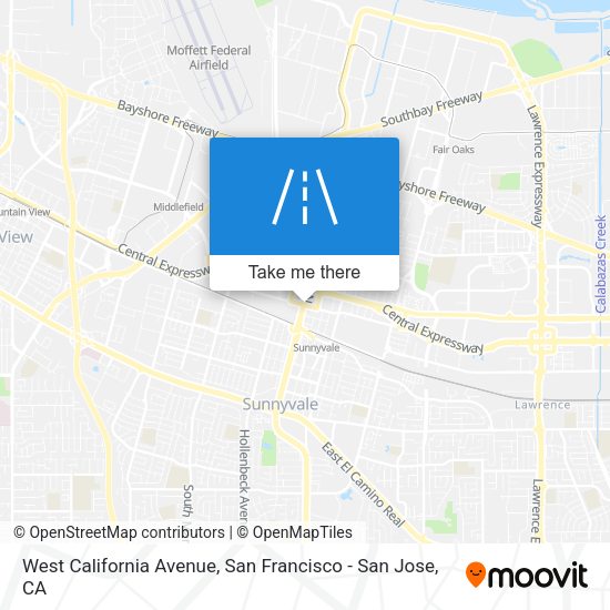 West California Avenue map