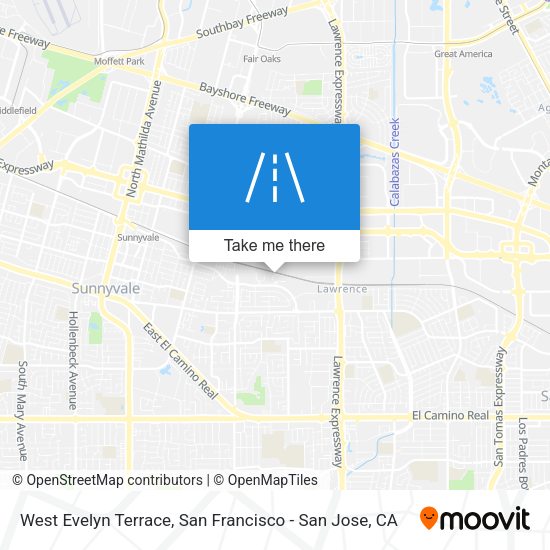 Mapa de West Evelyn Terrace