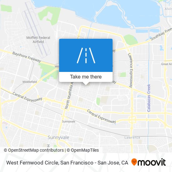 Mapa de West Fernwood Circle