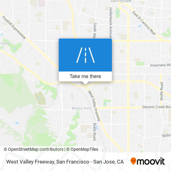 Mapa de West Valley Freeway