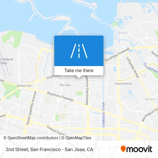 2nd Street map