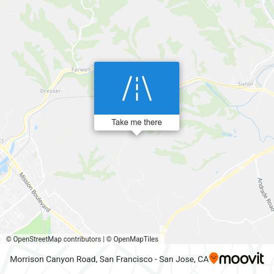 Morrison Canyon Road map