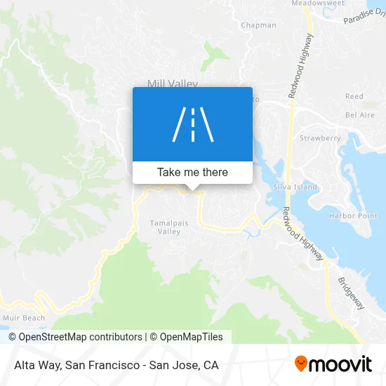Alta Way map