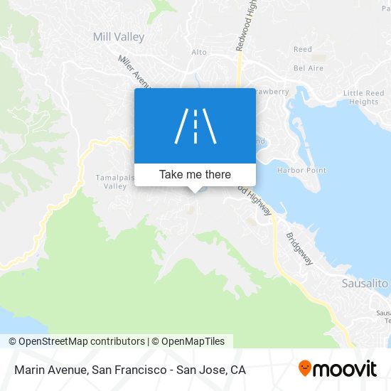 Marin Avenue map