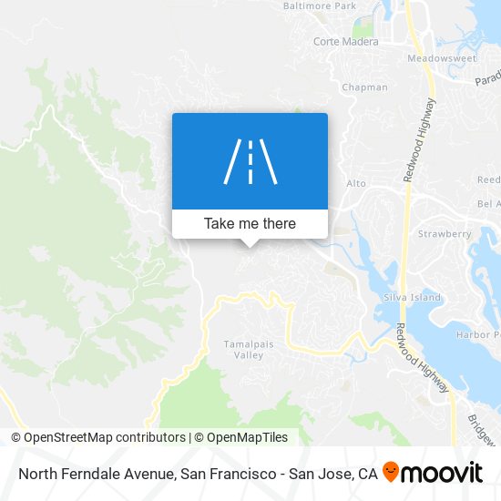 Mapa de North Ferndale Avenue