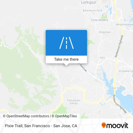 Pixie Trail map
