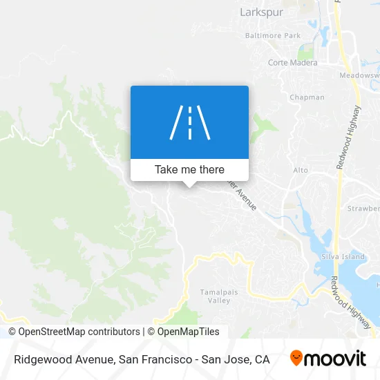 Ridgewood Avenue map