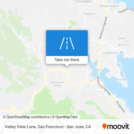 Valley View Lane map
