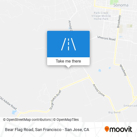 Mapa de Bear Flag Road