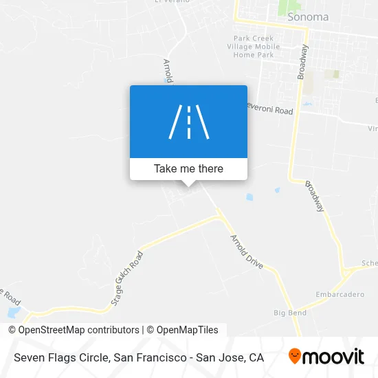 Seven Flags Circle map