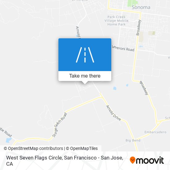West Seven Flags Circle map