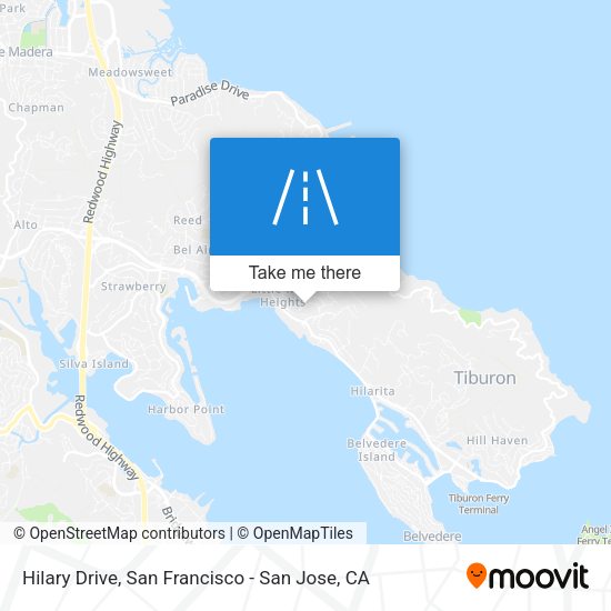 Mapa de Hilary Drive