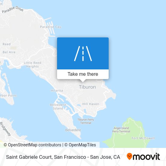 Saint Gabriele Court map