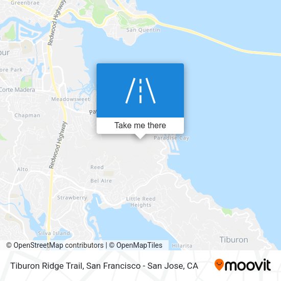 Tiburon Ridge Trail map