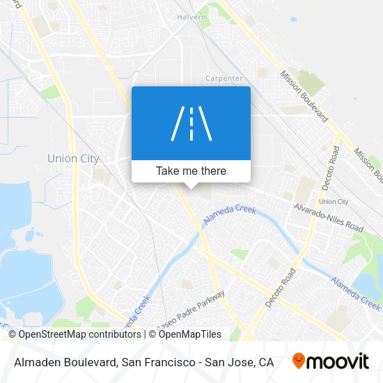Almaden Boulevard map