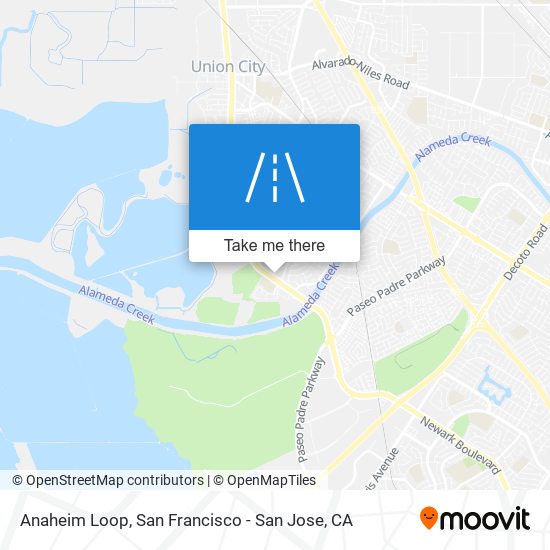 Anaheim Loop map