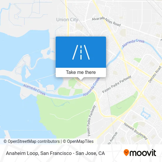 Anaheim Loop map