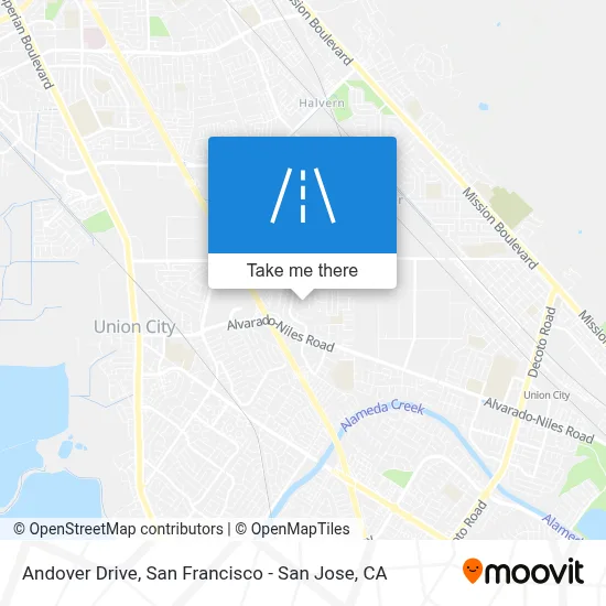Andover Drive map
