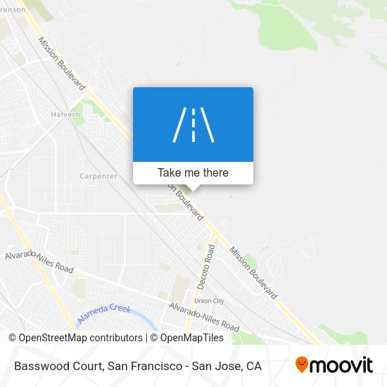 Mapa de Basswood Court
