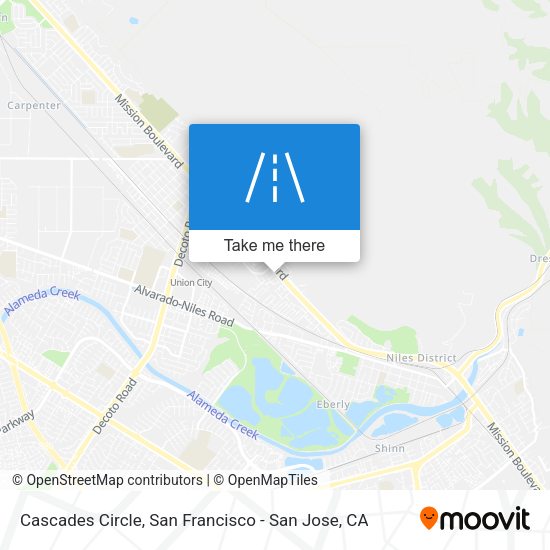 Mapa de Cascades Circle