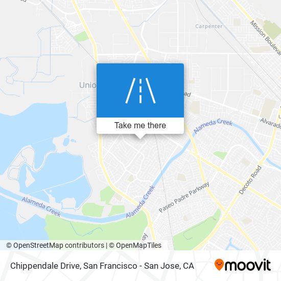 Mapa de Chippendale Drive