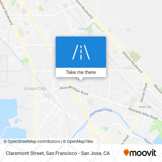 Claremont Street map