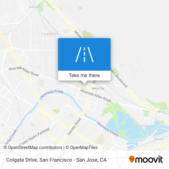 Colgate Drive map