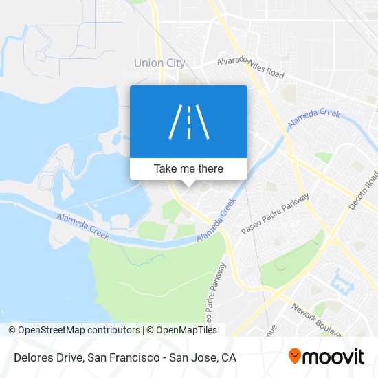 Delores Drive map