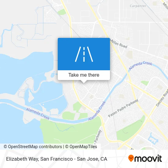 Elizabeth Way map