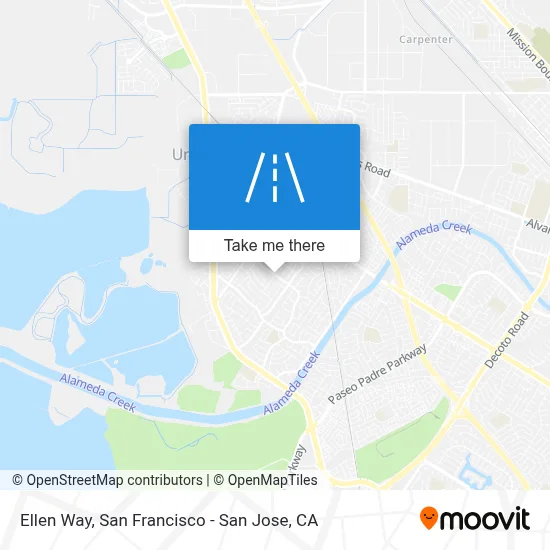 Ellen Way map